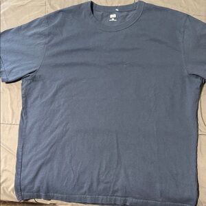 Uniqlo Men’s Short Sleeve Crew Neck T-Shirt — Navy Blue
